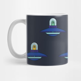 Colorful UFO pattern Mug